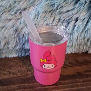 Hello Kitty My Melody 3 oz. Stainless Steel Tumbler with lid and straw